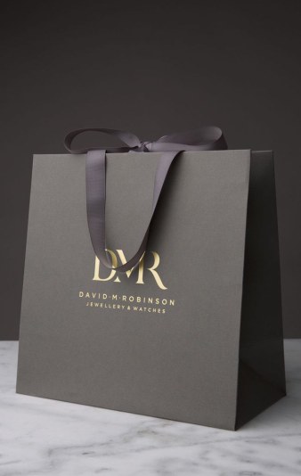 Black paper bag
